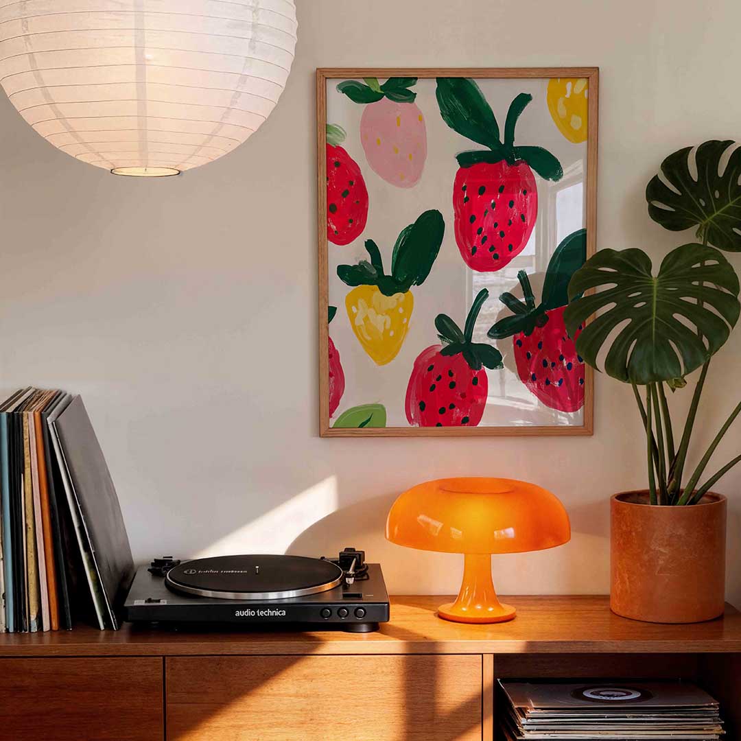 Aardbeien en fruit Poster