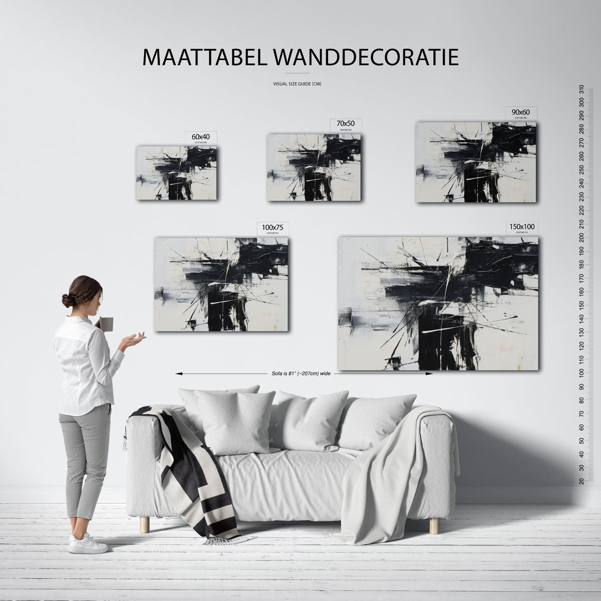 Dynamische lijnen Kunstwerk
