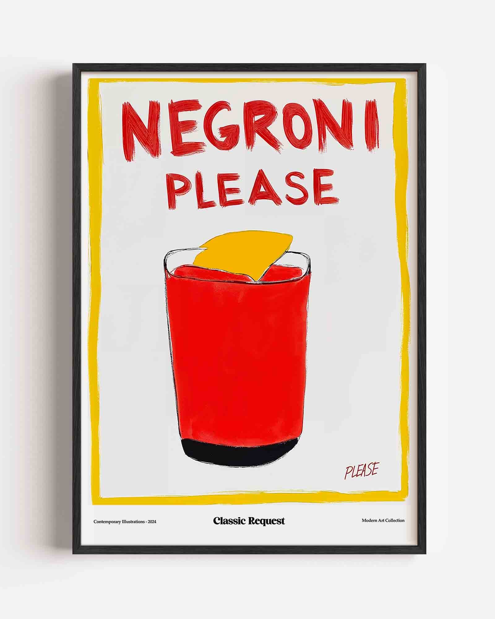 Negroni please Poster