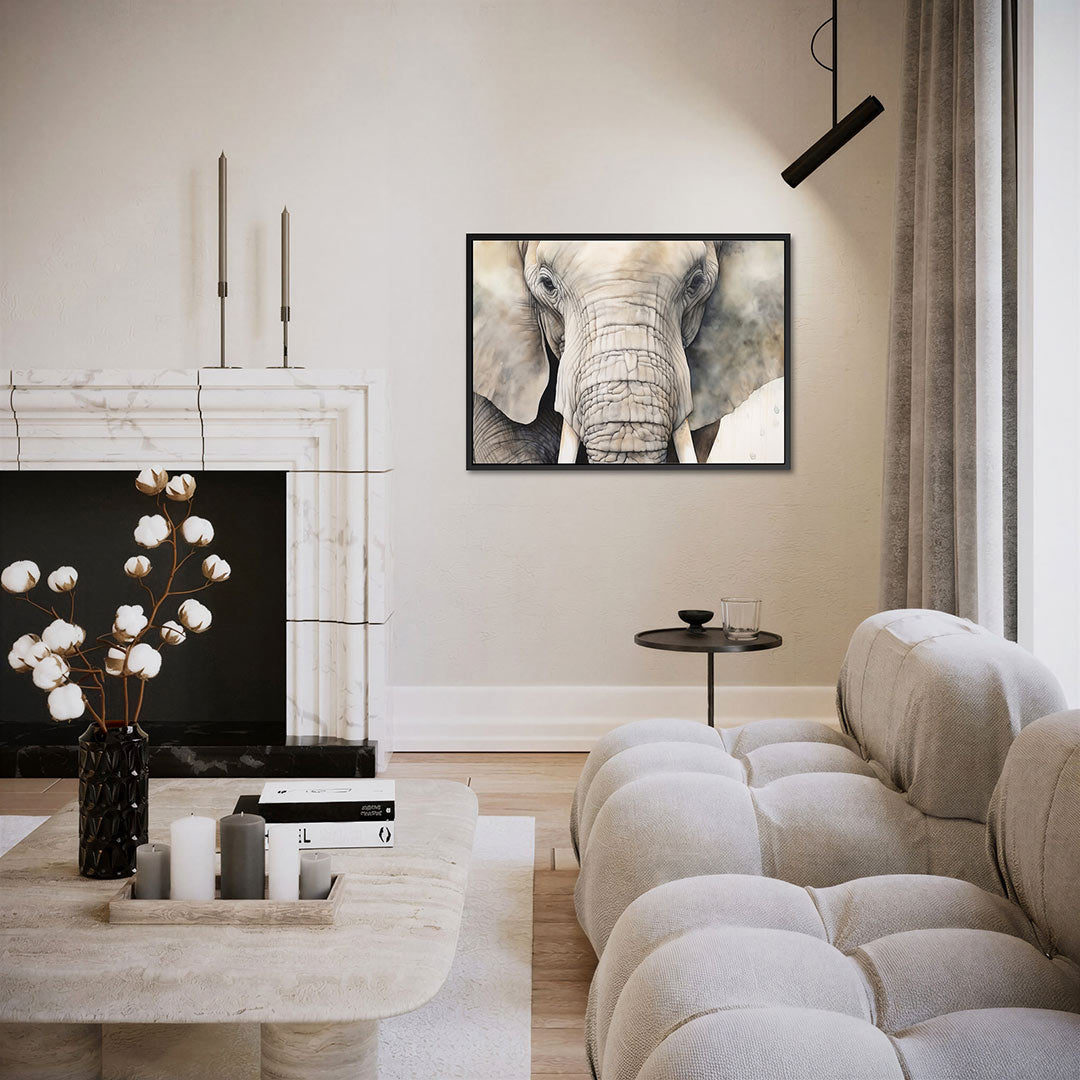 Olifant portret Kunstwerk