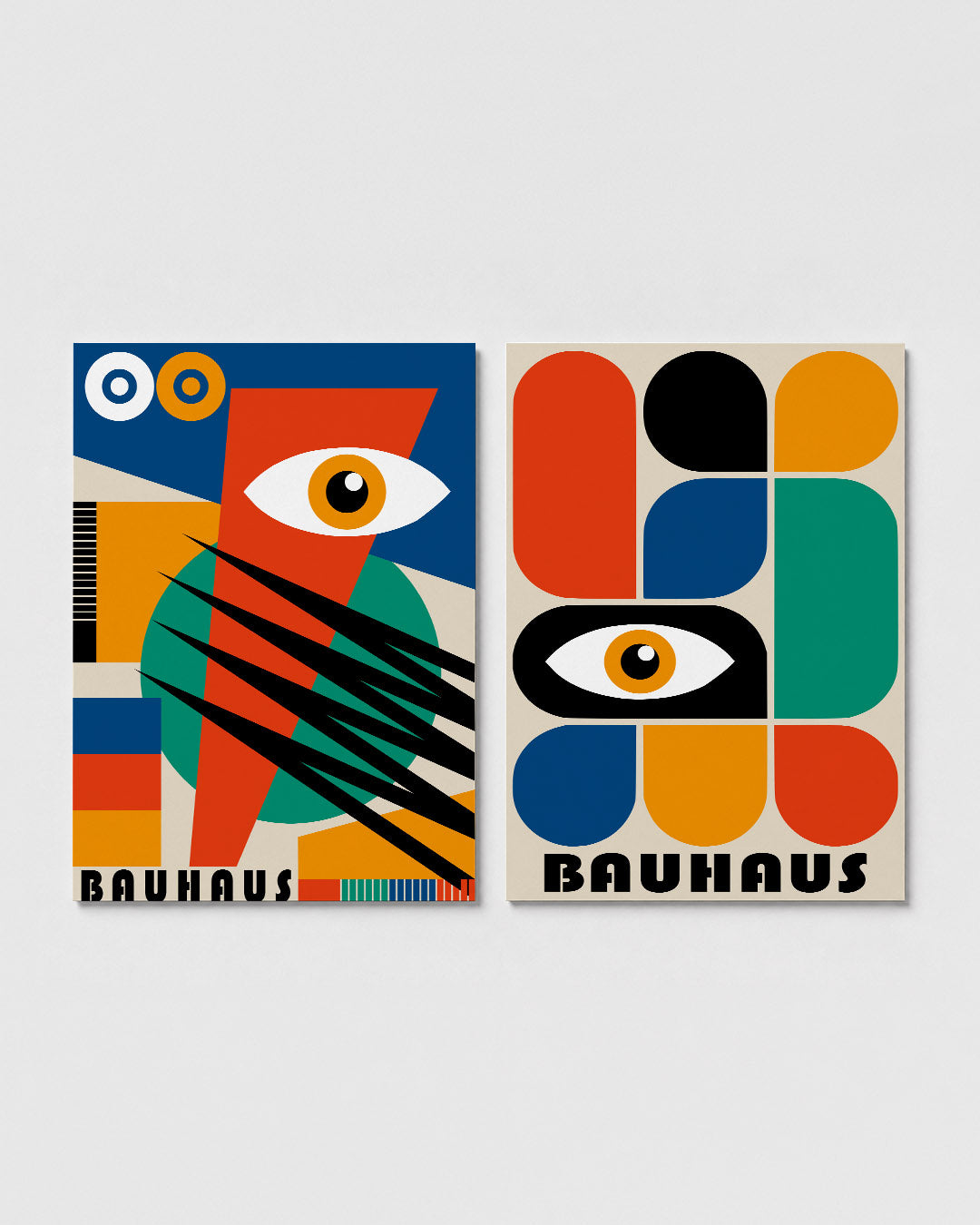 Kleurrijke vormen Posterset
