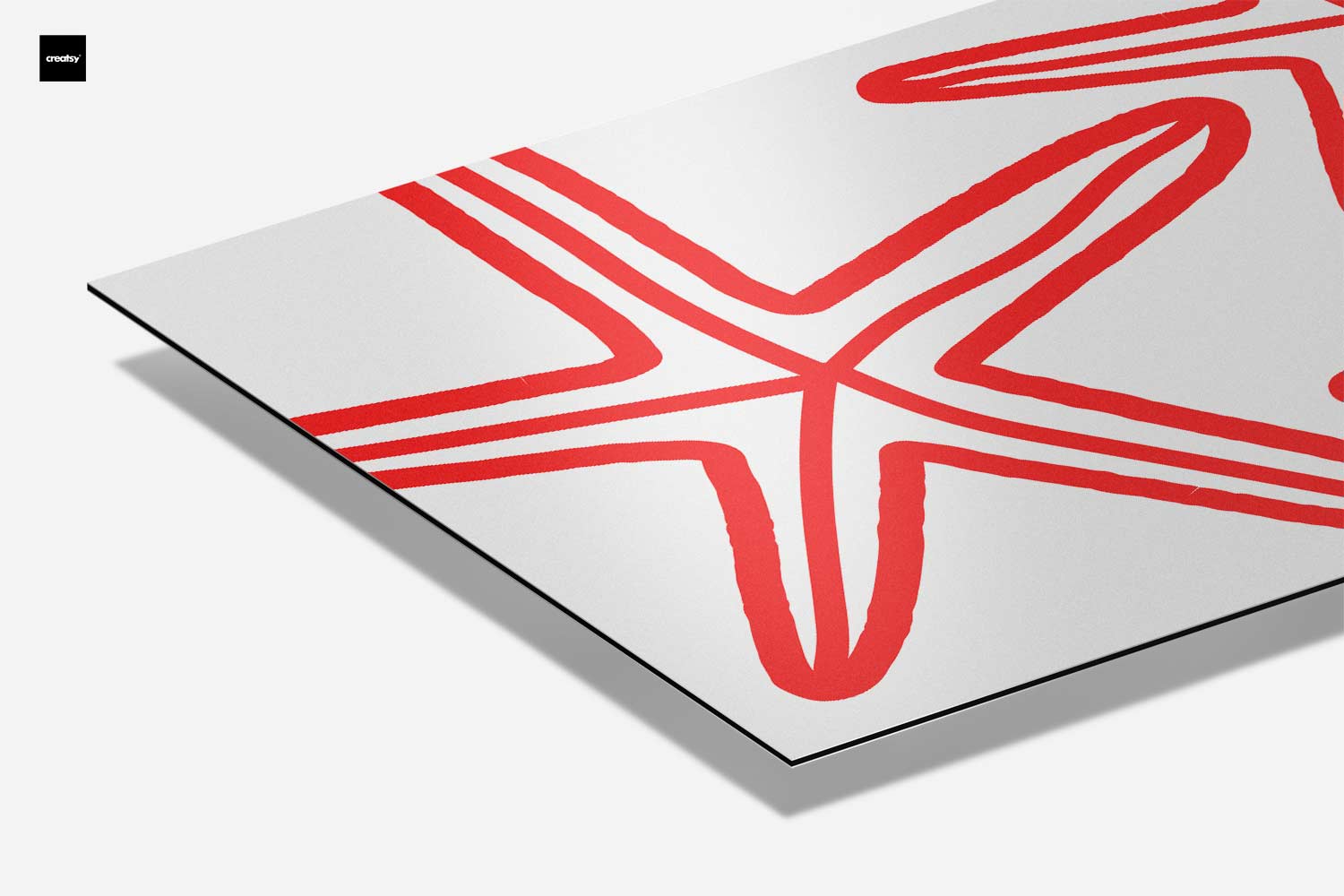 Zee Sterren Illustratie Kunstwerk-canvas-dibond-plexiglas-wanddecoratie-WallArtistic