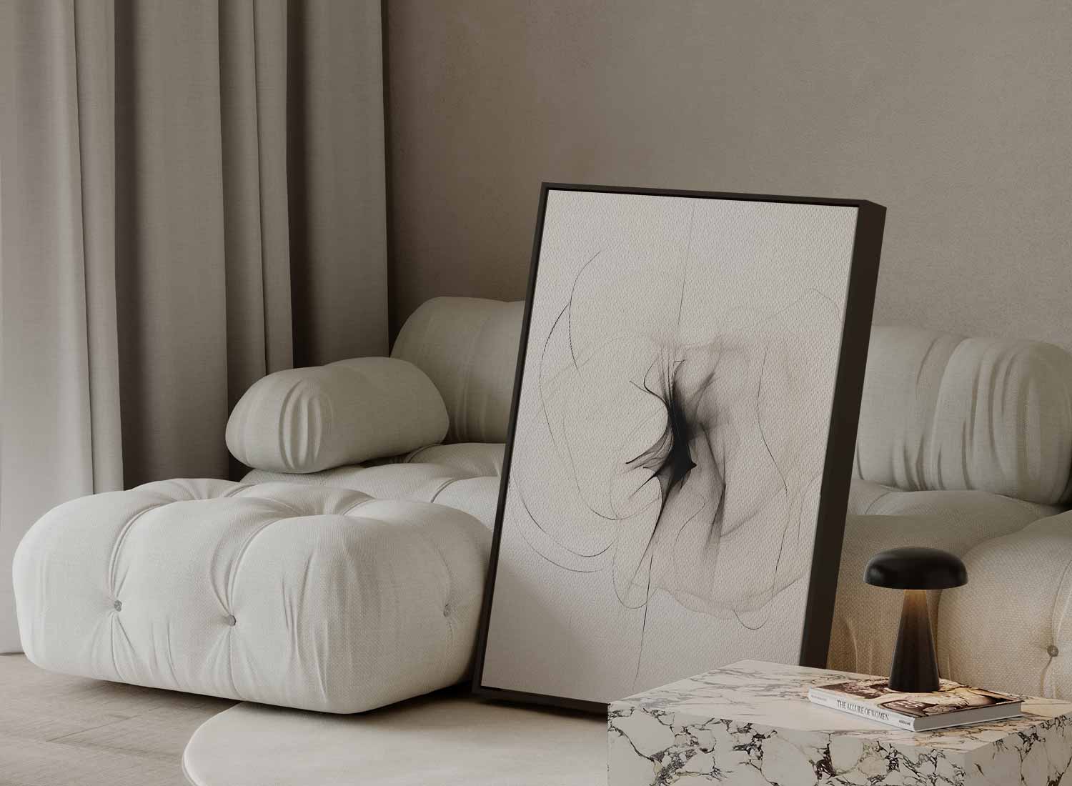 Dans van Zwarte Mist Kunstwerk-canvas-dibond-plexiglas-wanddecoratie-WallArtistic