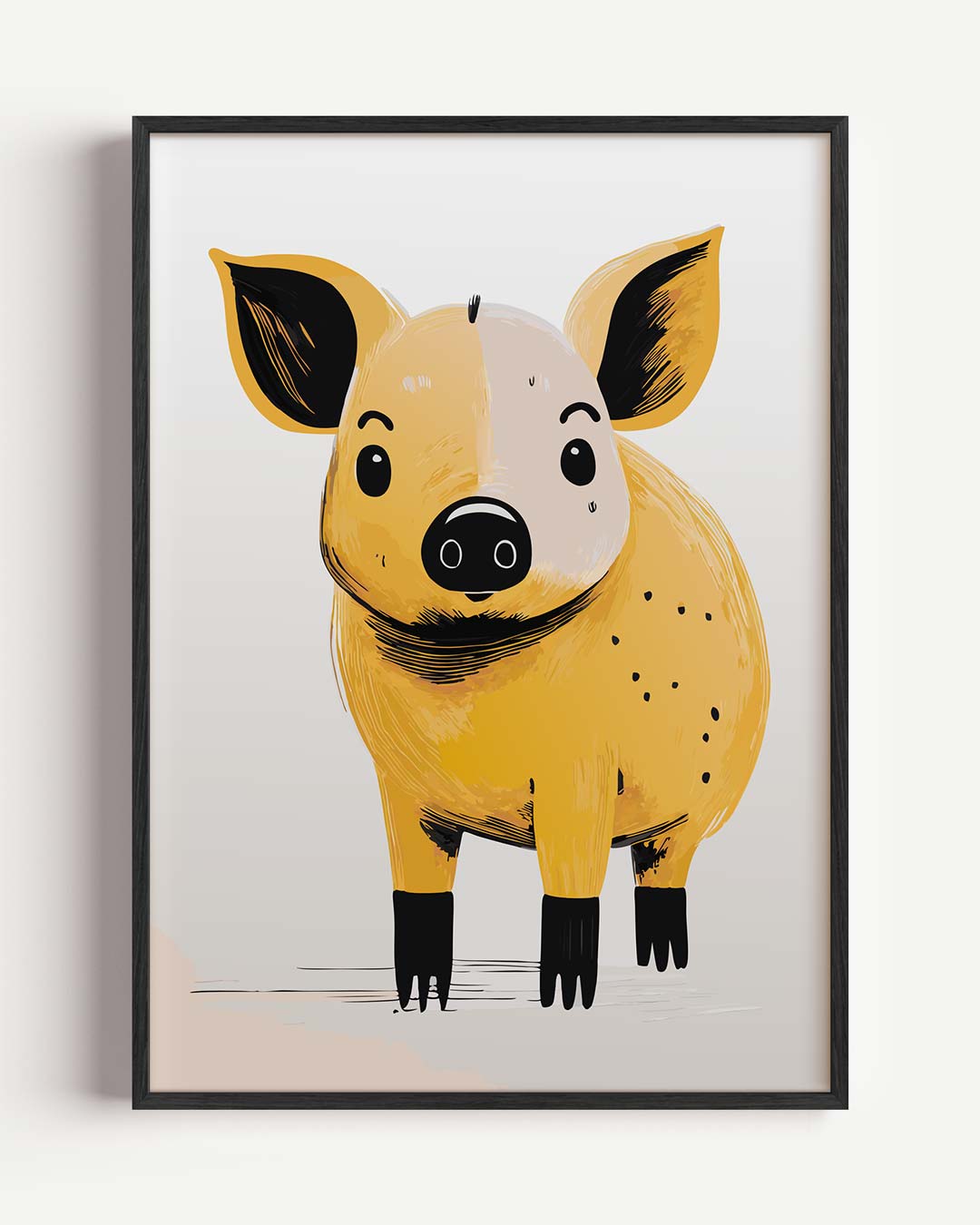 Schattige Varkentje Illustratie Poster