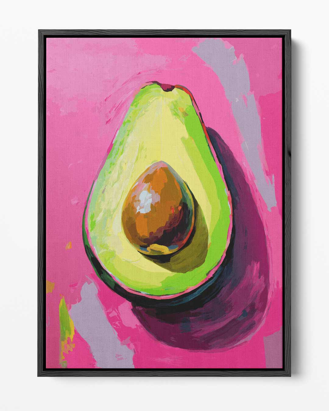 Avocado Pop Art Kunstwerk-canvas-dibond-plexiglas-wanddecoratie-WallArtistic
