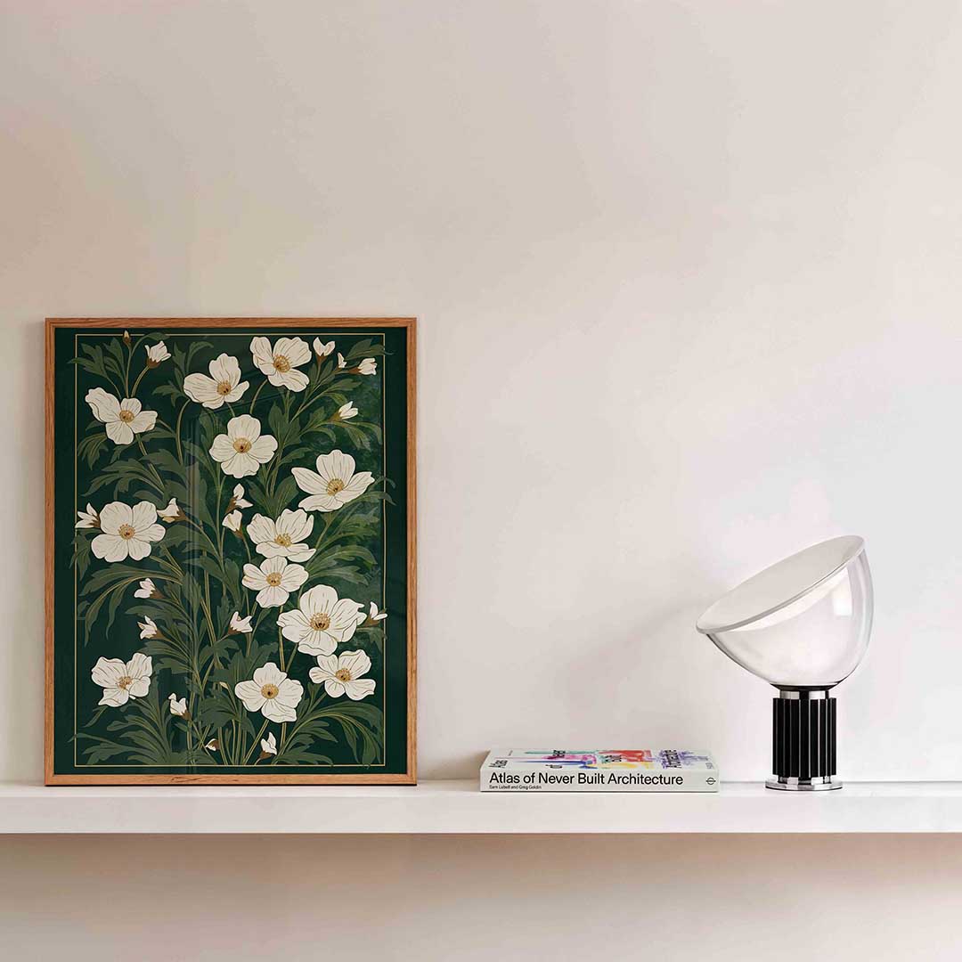 Bloemen en bladeren Poster