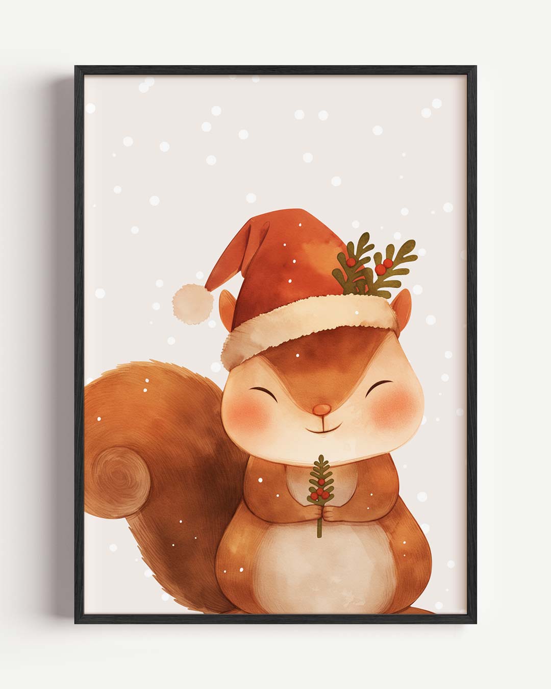 Kerst Eekhoorn Poster