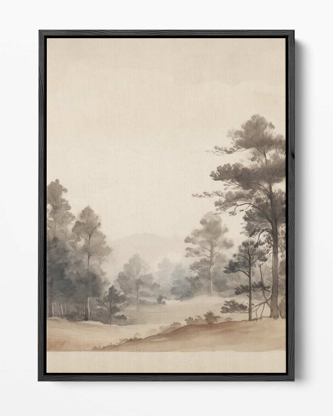 Mystieke Boslandschap Kunstwerk-canvas-dibond-plexiglas-wanddecoratie-WallArtistic