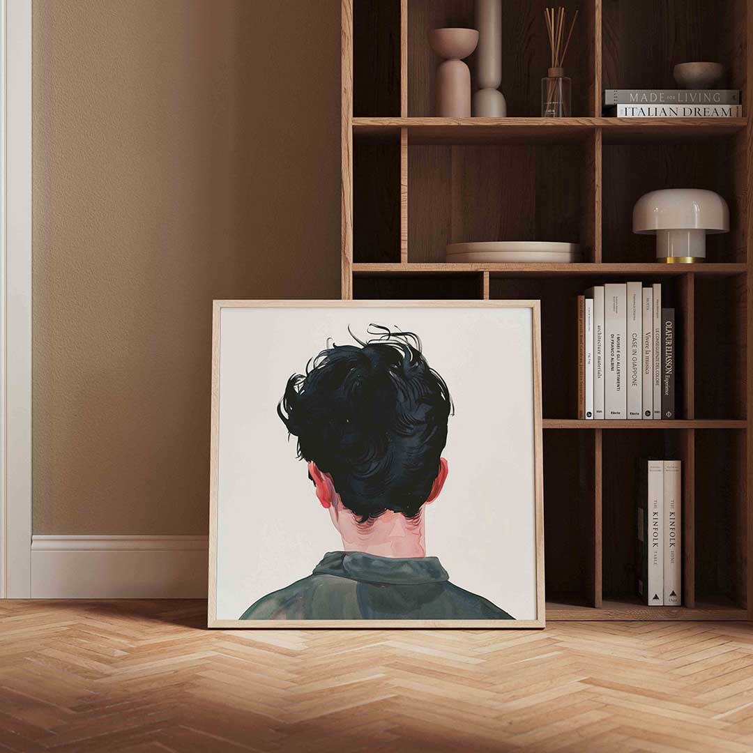 Achterkant hoofd Poster