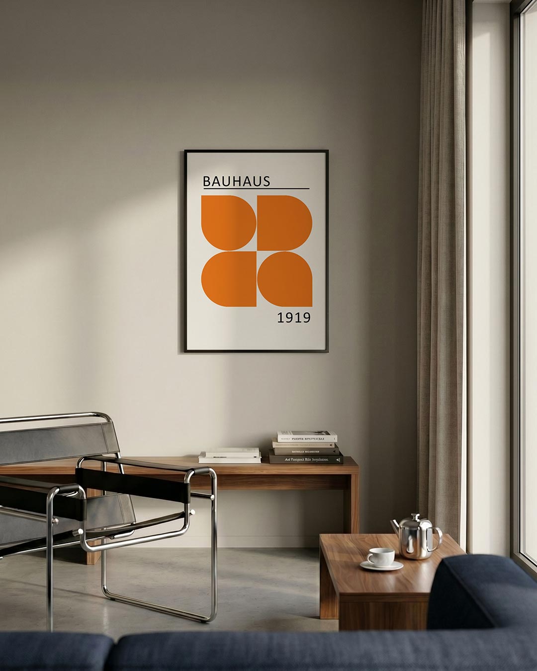 Oranje vlakverdeling Poster