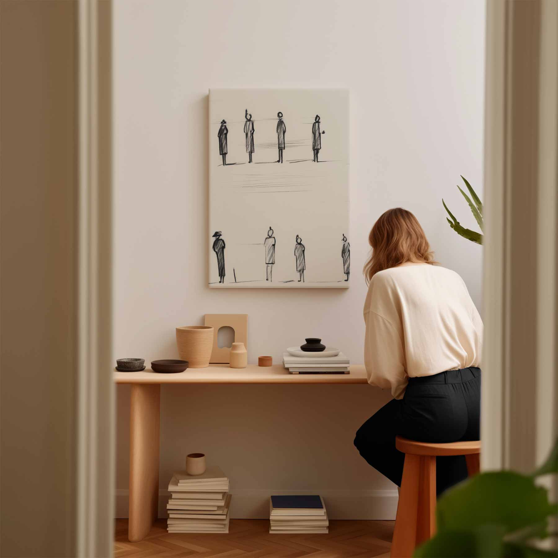 Stilte in Beweging Kunstwerk-canvas-dibond-plexiglas-wanddecoratie-WallArtistic