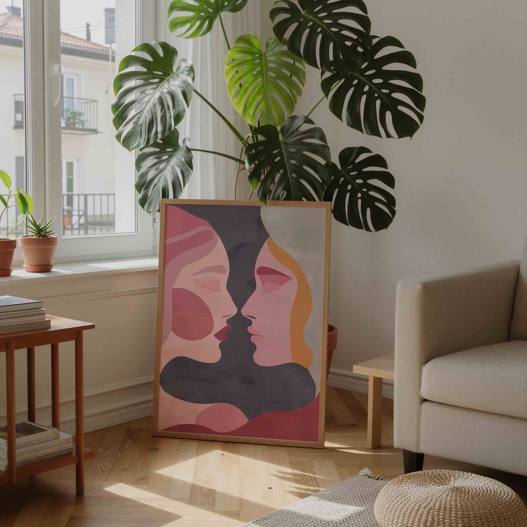 Twee gezichten Poster