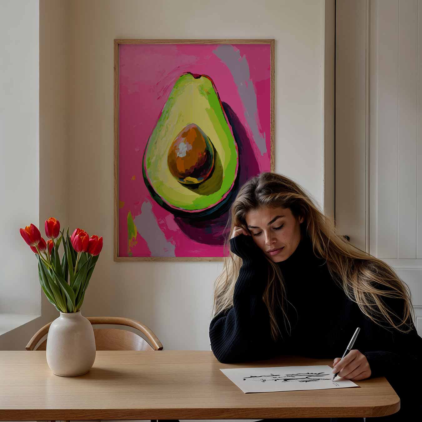 Avocado Pop Art Poster
