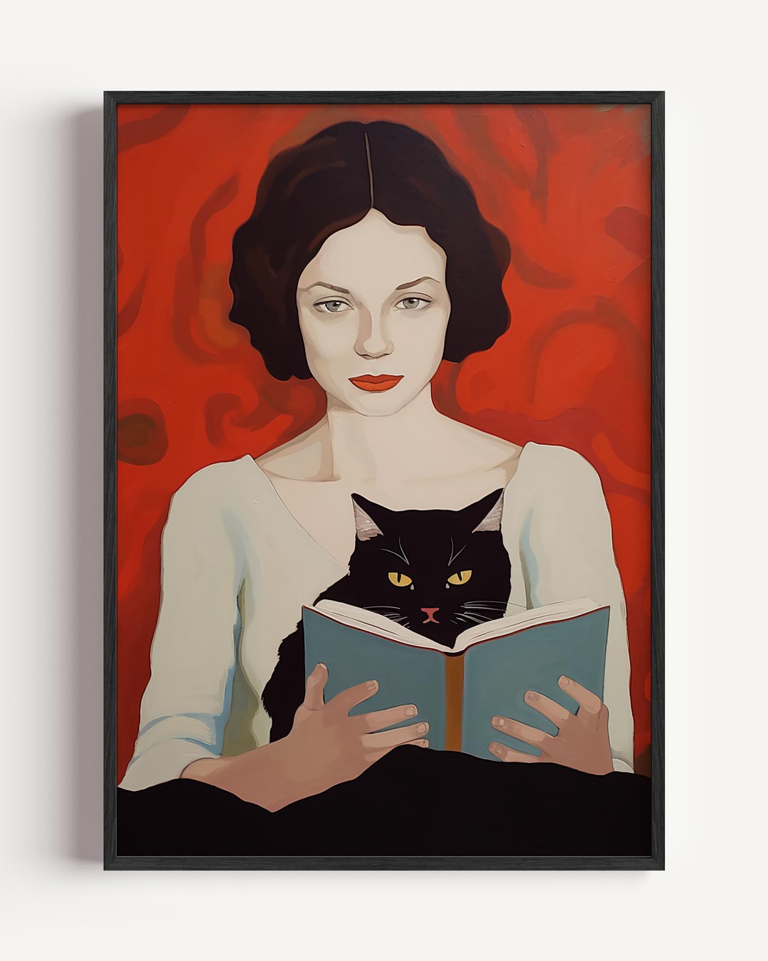 Mystieke Nachten met de Kat Poster-WallArtistic