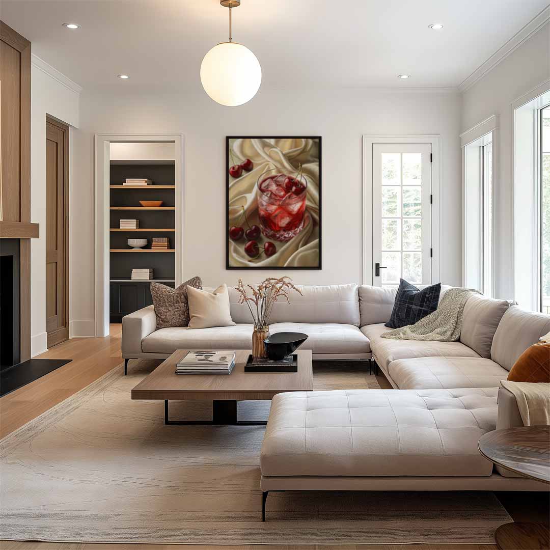Kersen Verfrissing Kunstwerk-canvas-dibond-plexiglas-wanddecoratie-WallArtistic