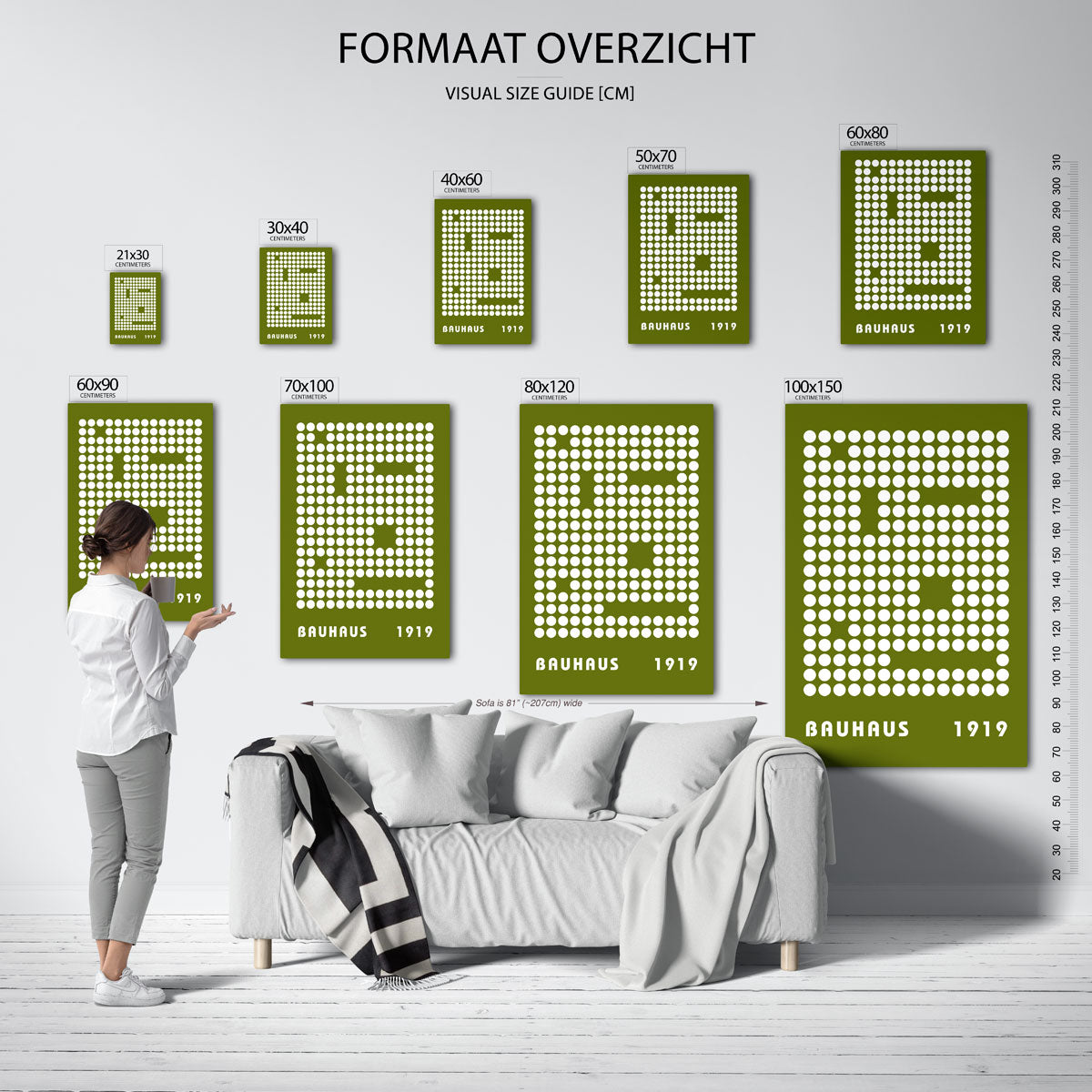 Cirkelpatroon en tekst Poster