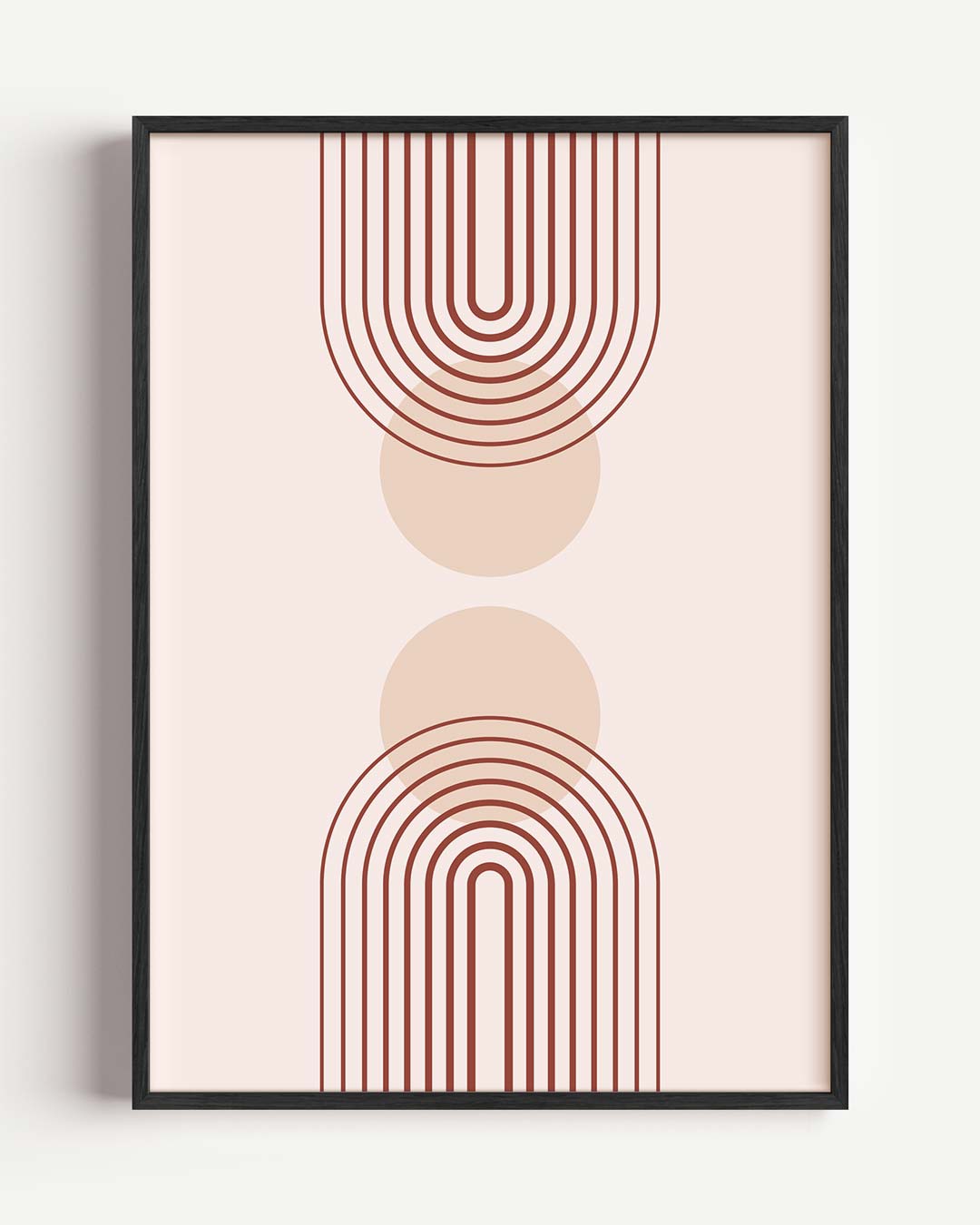 Kunstzinnige Boog en Cirkel Poster