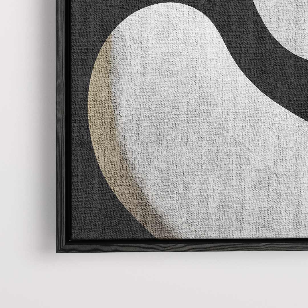 Yin en Yang Abstractie Kunstwerk-canvas-dibond-plexiglas-wanddecoratie-WallArtistic