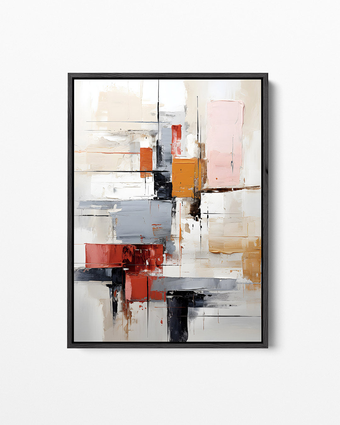 Geometrische kleurencompositie Kunstwerk