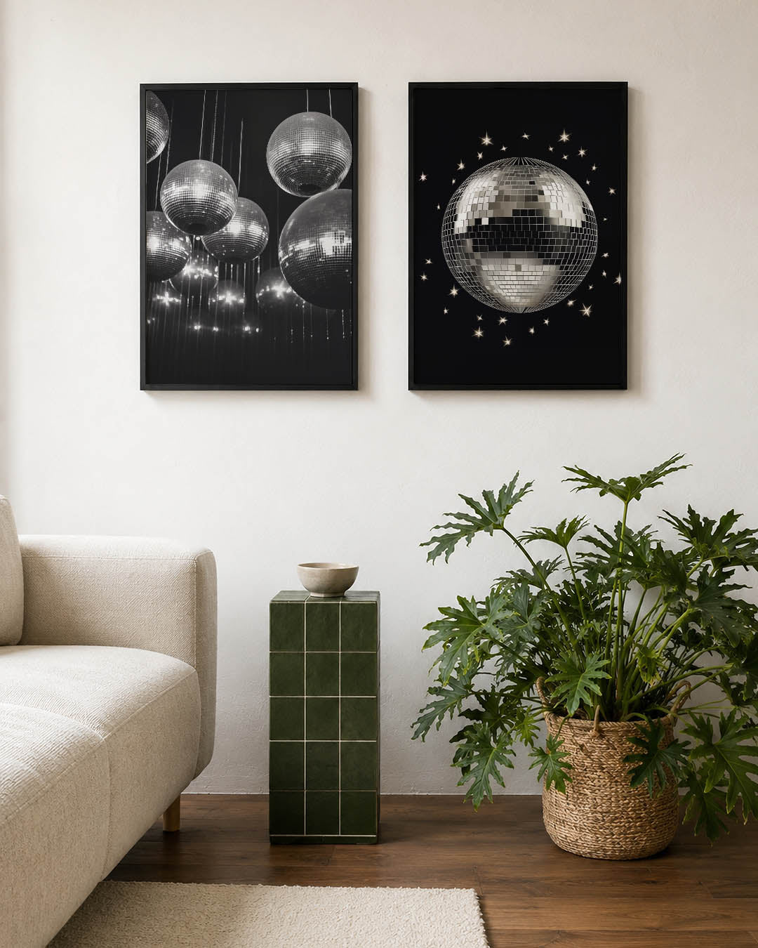 Glanzende bolritmes Posterset