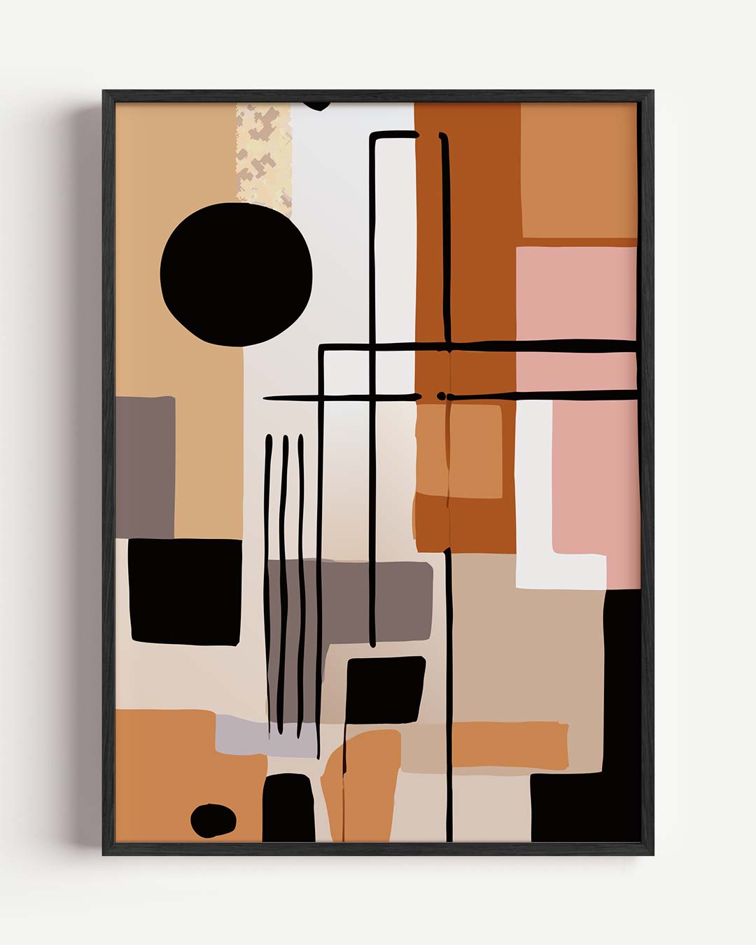 Moderne Abstracte Compositie Poster