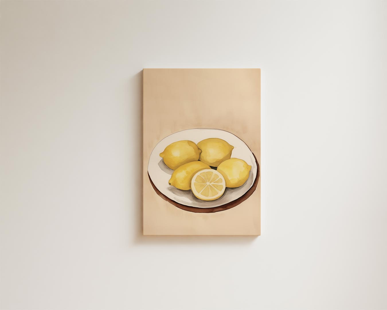 Zomers Citroen Stilleven Kunstwerk-canvas-dibond-plexiglas-wanddecoratie-WallArtistic