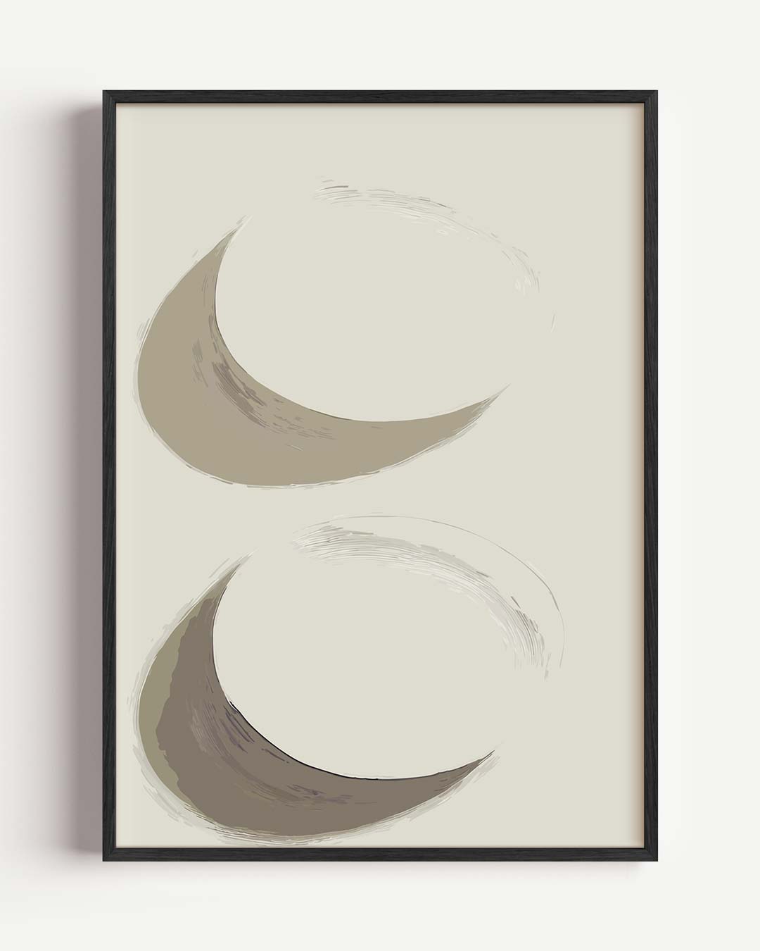 Rustgevende Abstracte Slagen Poster