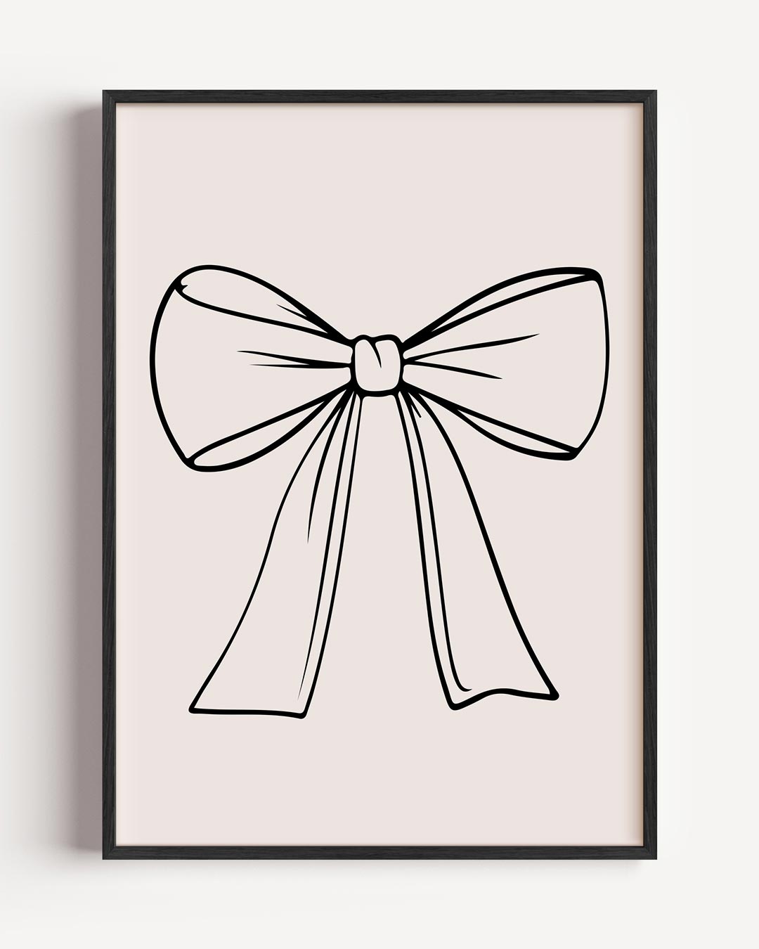 Elegante Strik Illustratie Poster-WallArtistic