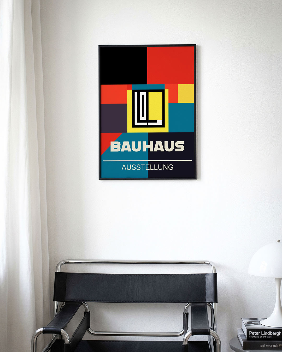 Kleurvlakken en lijnen Poster