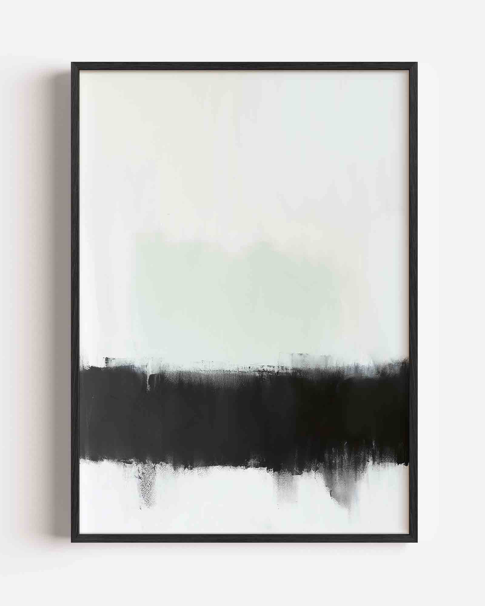Abstracte zwart wit Poster