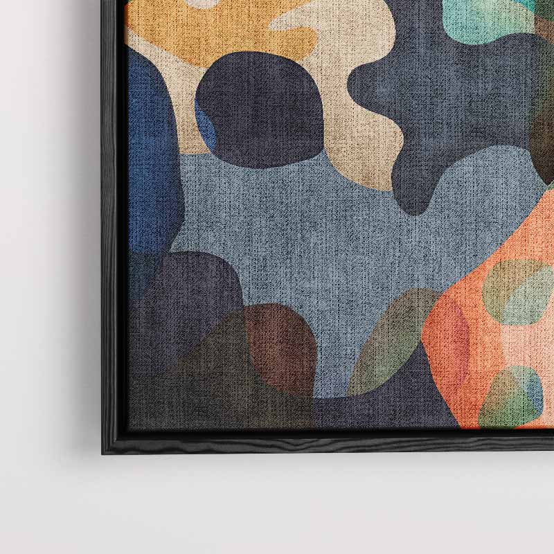 Kleurrijke Golven Kunstwerk-canvas-dibond-plexiglas-wanddecoratie-WallArtistic