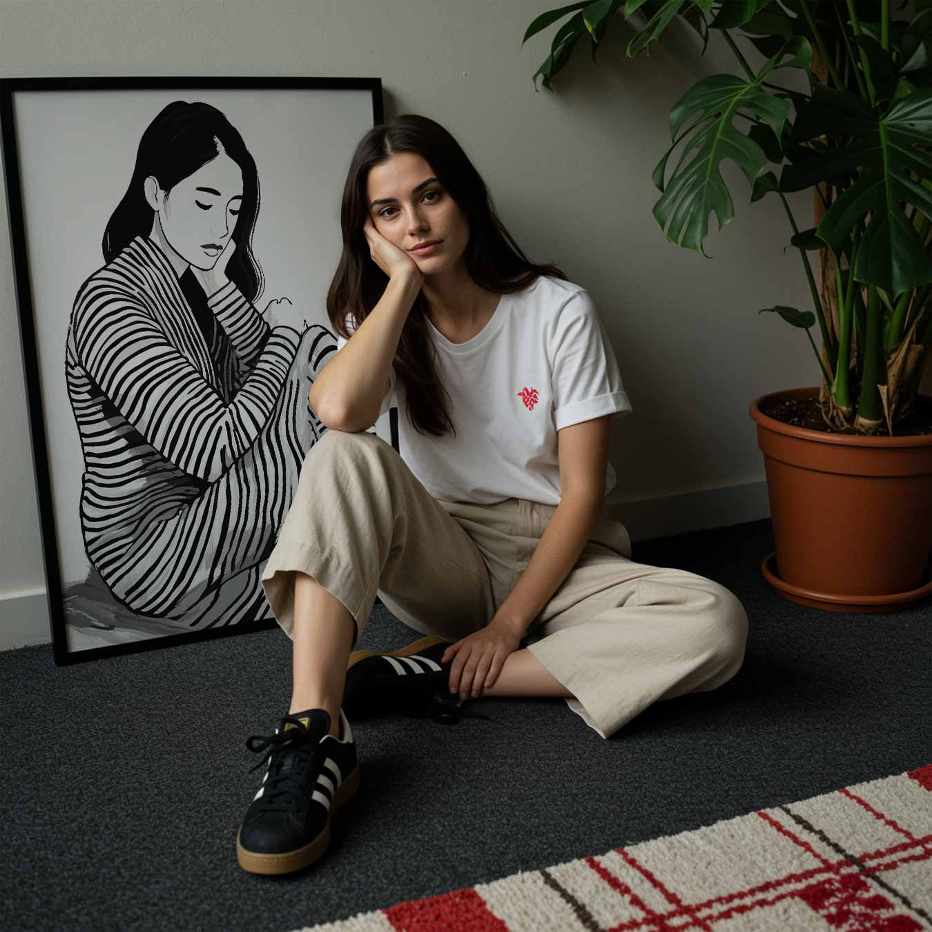 Stijlvolle Zebra Vibes Poster
