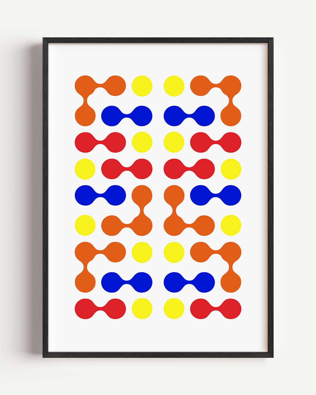 Kleurrijke Abstracte Vormposter