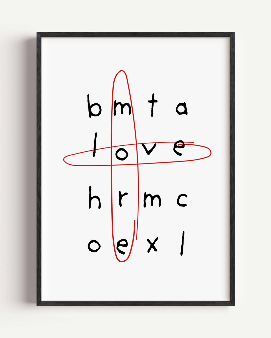 Liefdevolle Woordzoeker Poster