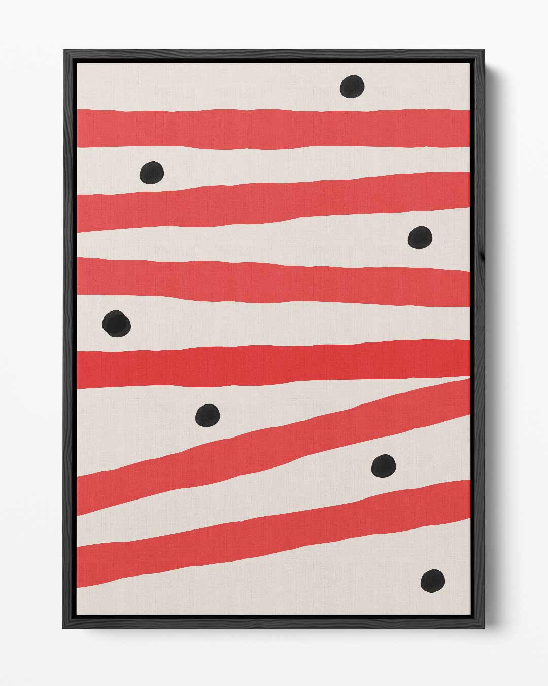 Speelse Strepen en Puntjes Kunstwerk-canvas-dibond-plexiglas-wanddecoratie-WallArtistic