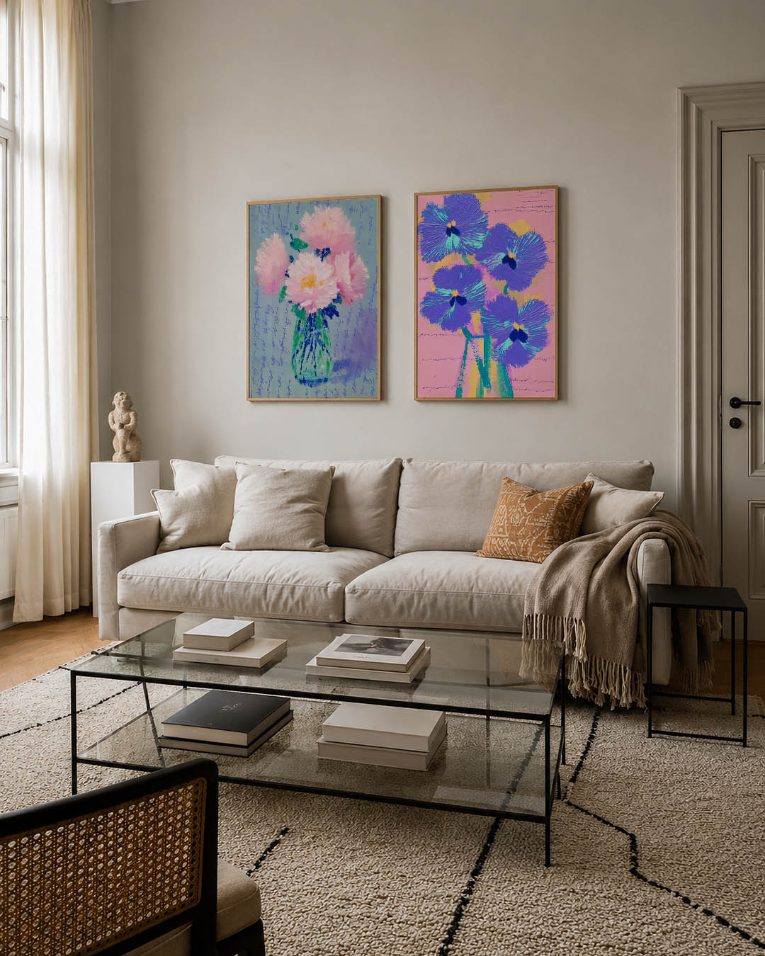 Bloemrijke kleuren Posterset