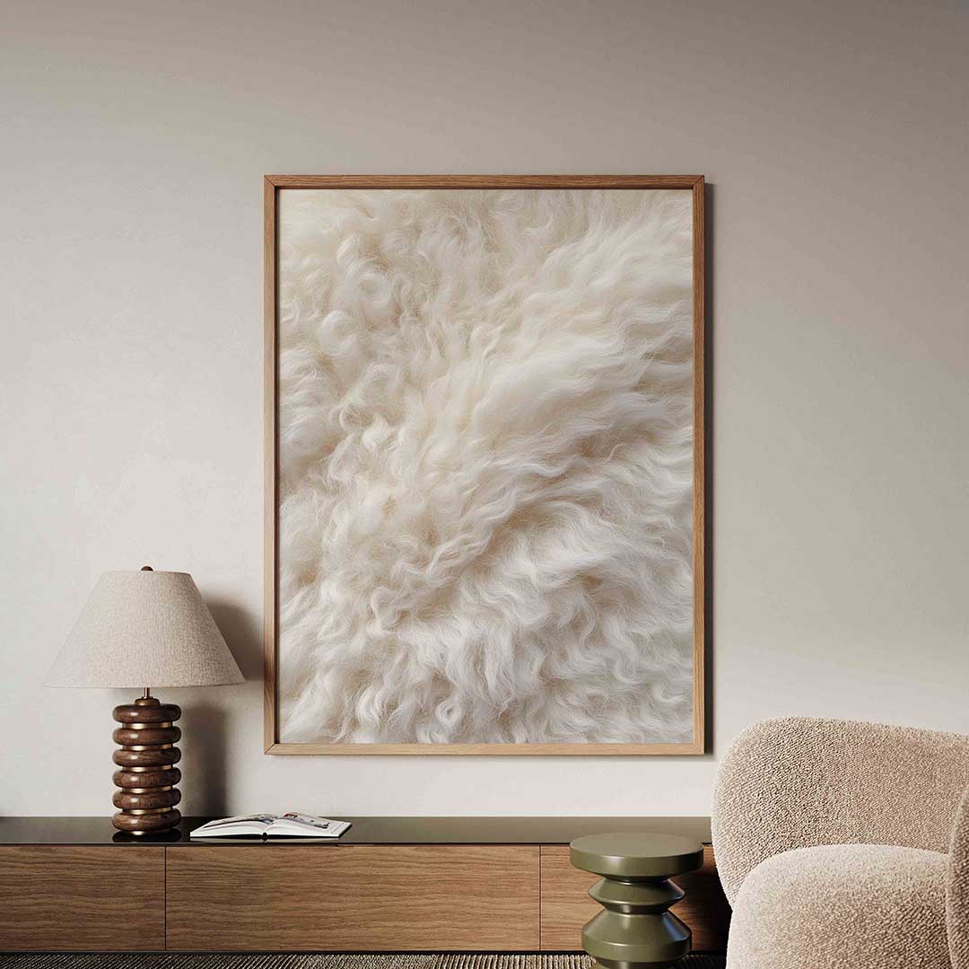 Wollige textuur Poster