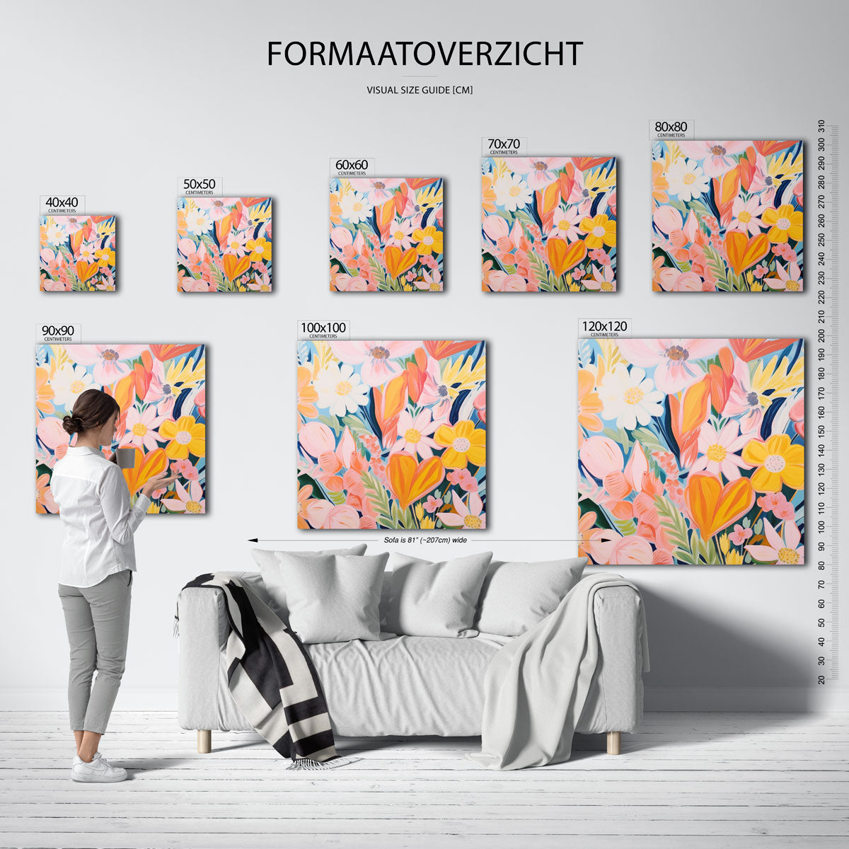 Bloemenexplosie Poster