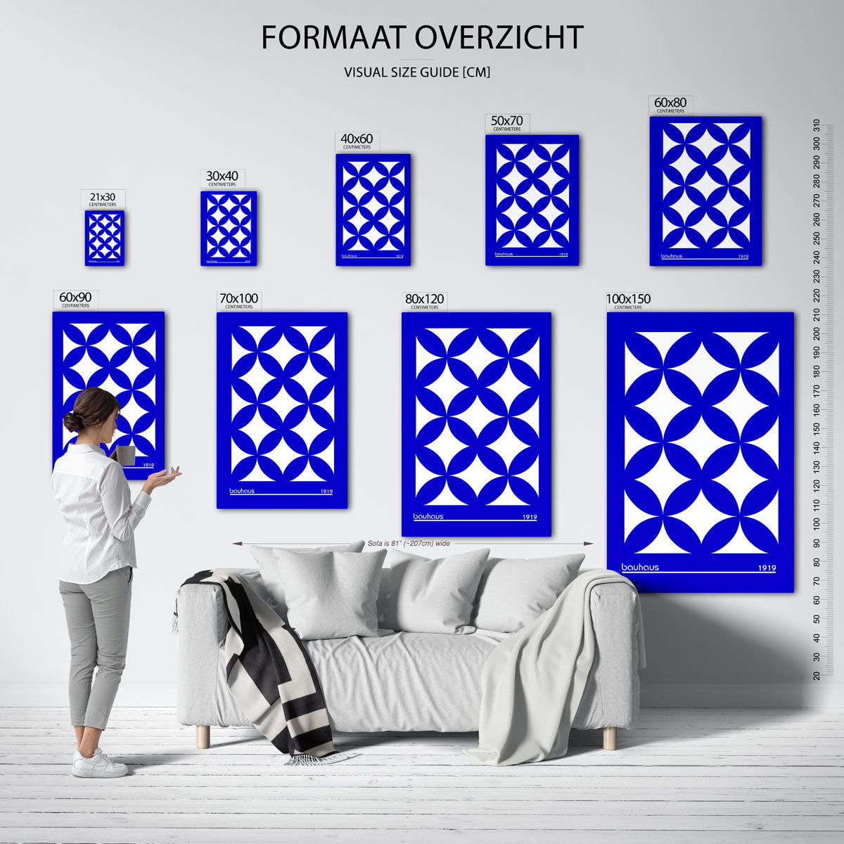 Vormritme en kleur Poster