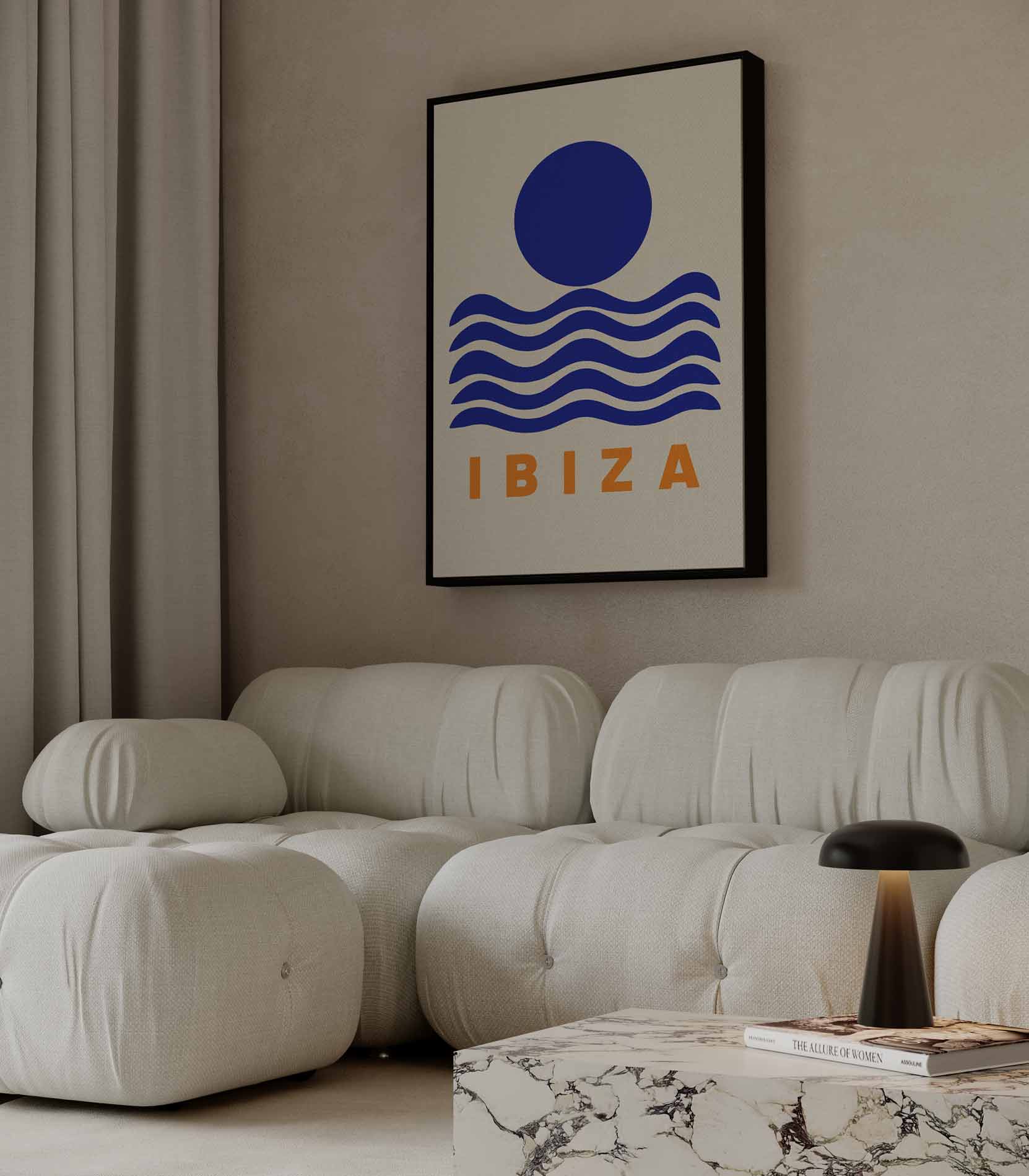 Ibiza Zonsopkomst Kunstwerk-canvas-dibond-plexiglas-wanddecoratie-WallArtistic