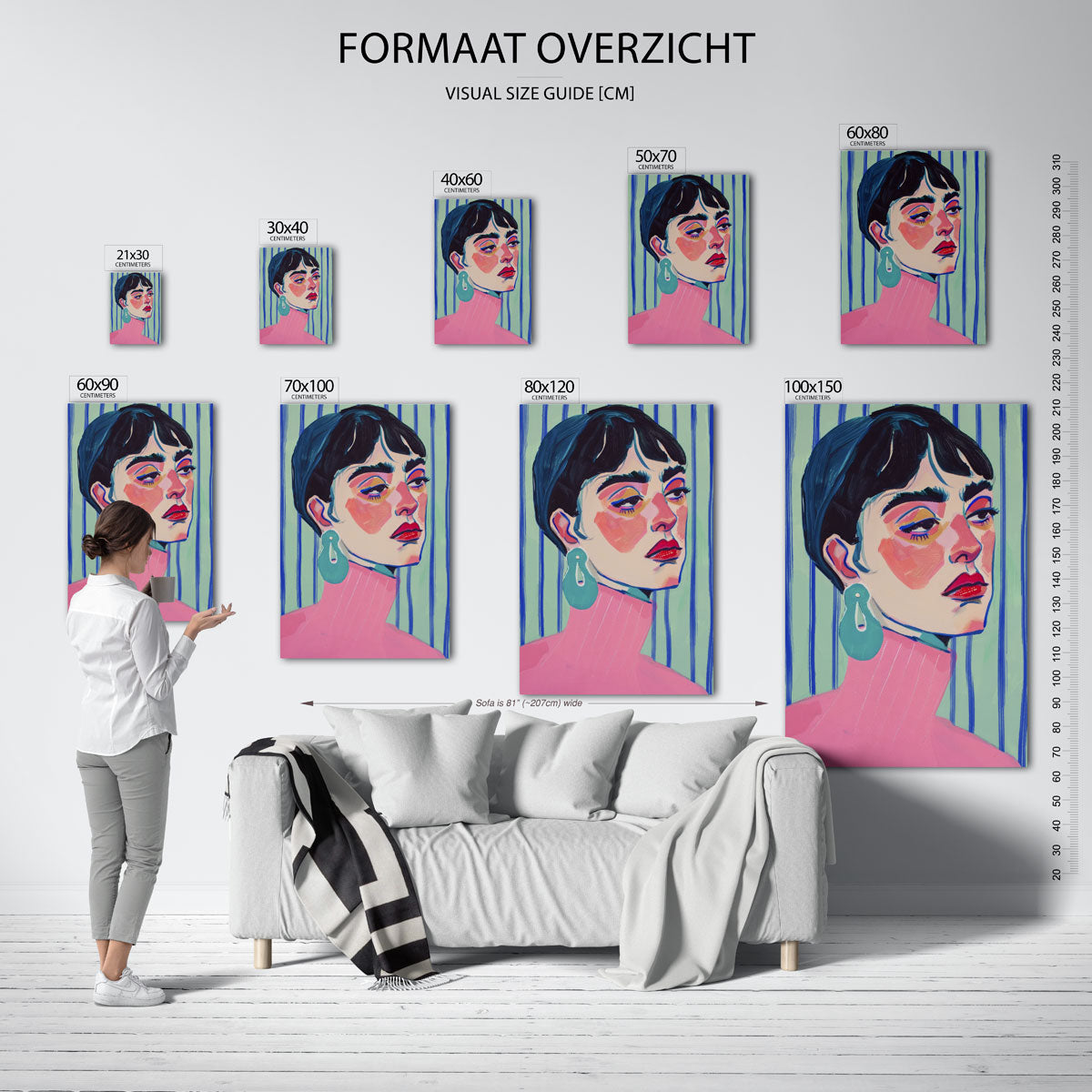 Vrouwelijk portret Poster