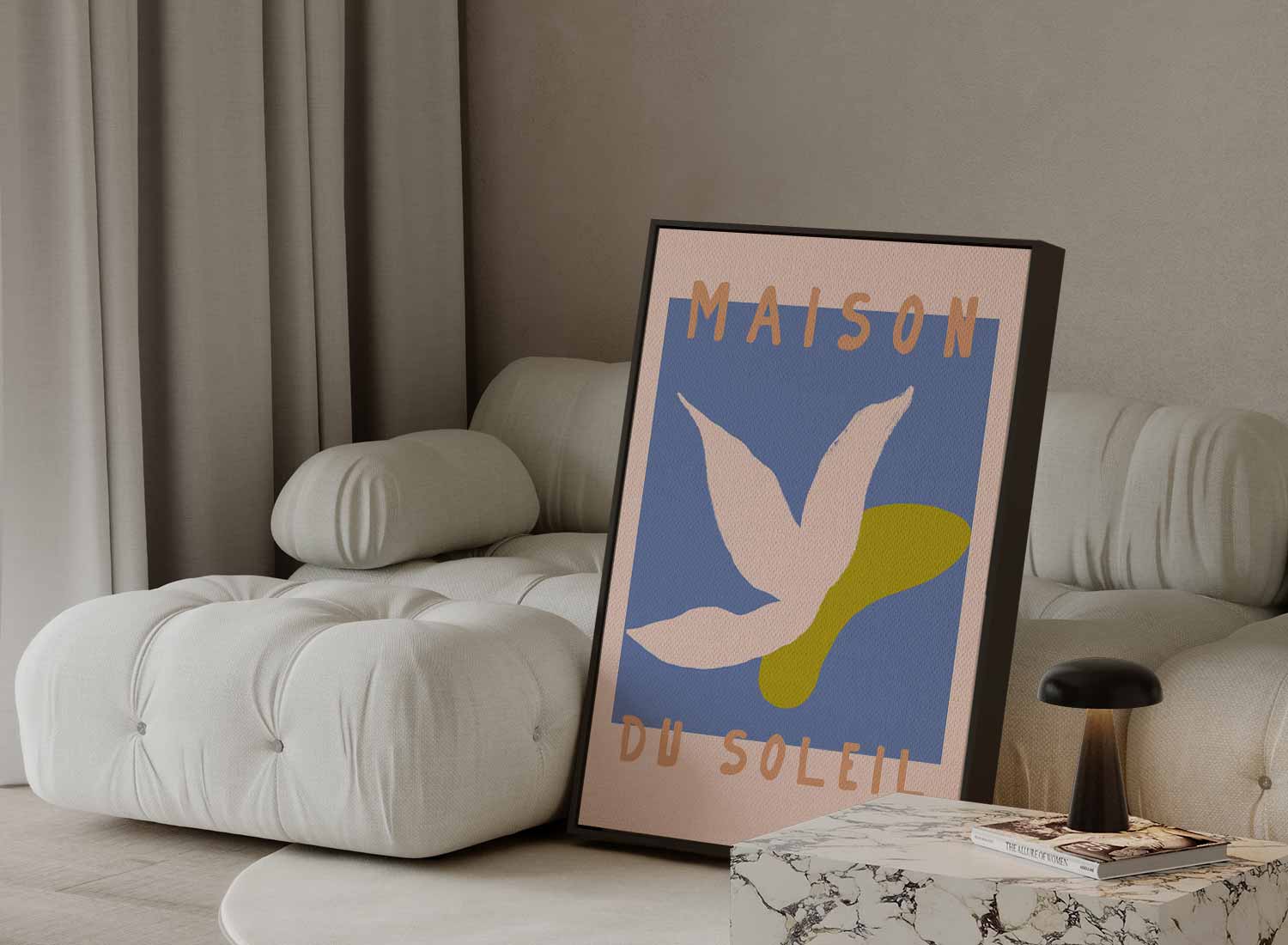 Zonsondergang Bloem Kunstwerk-canvas-dibond-plexiglas-wanddecoratie-WallArtistic