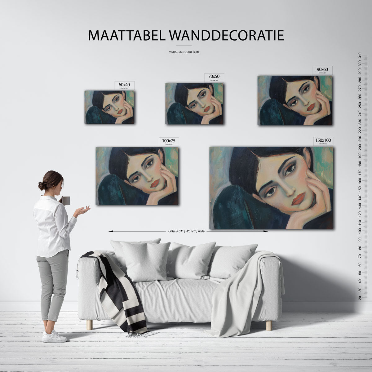 Dromerige blik Kunstwerk