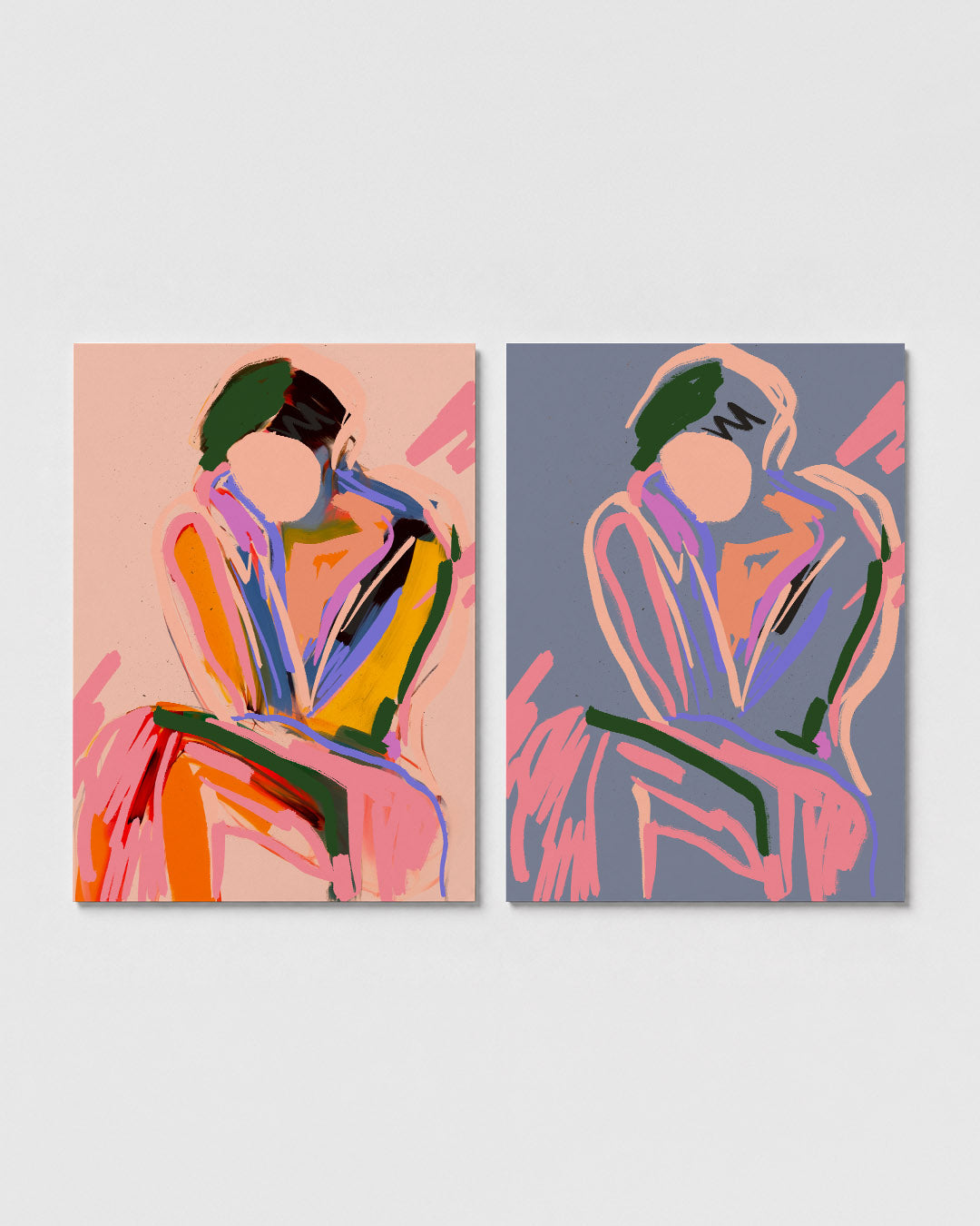 Kleurrijke vormen Posterset