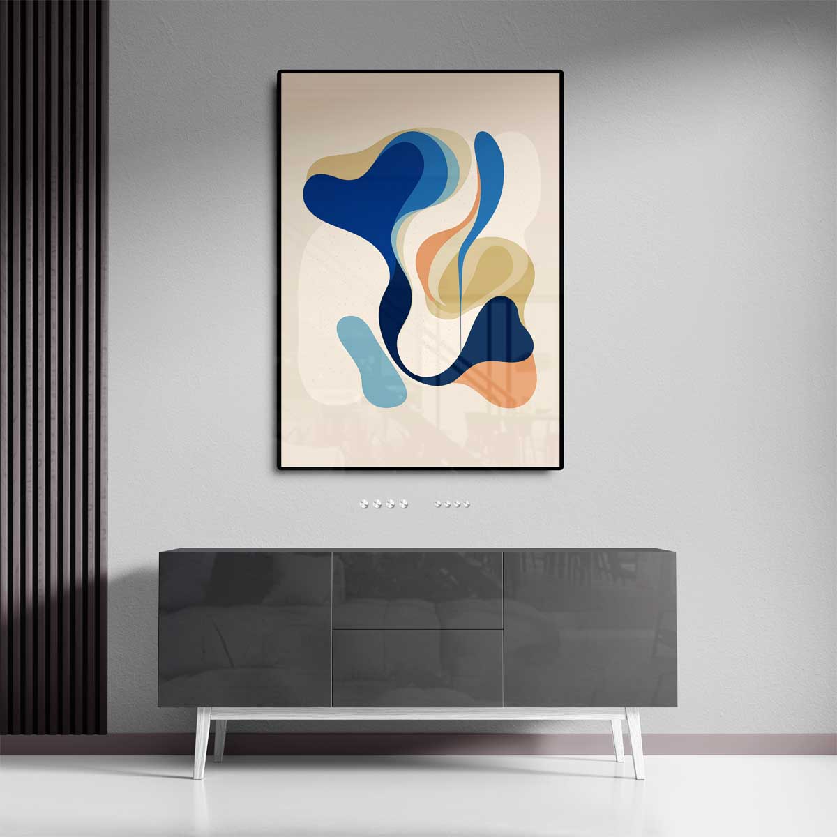 Kleurig Stromen Kunstwerk-canvas-dibond-plexiglas-wanddecoratie-WallArtistic