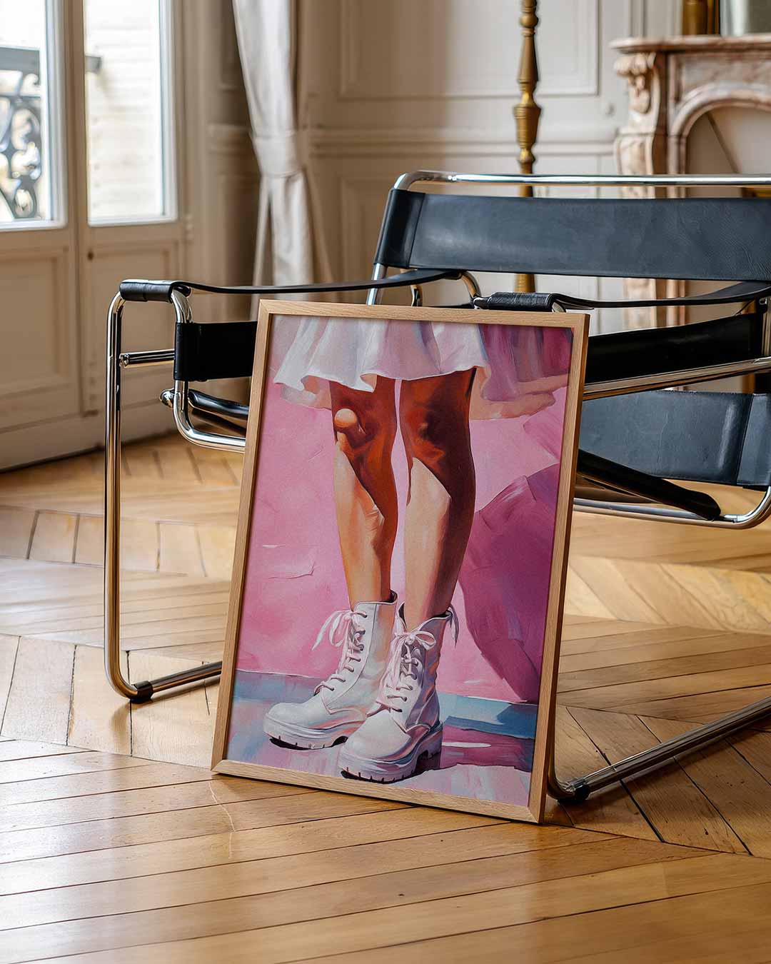 Stijlvolle Roze Vibes Poster