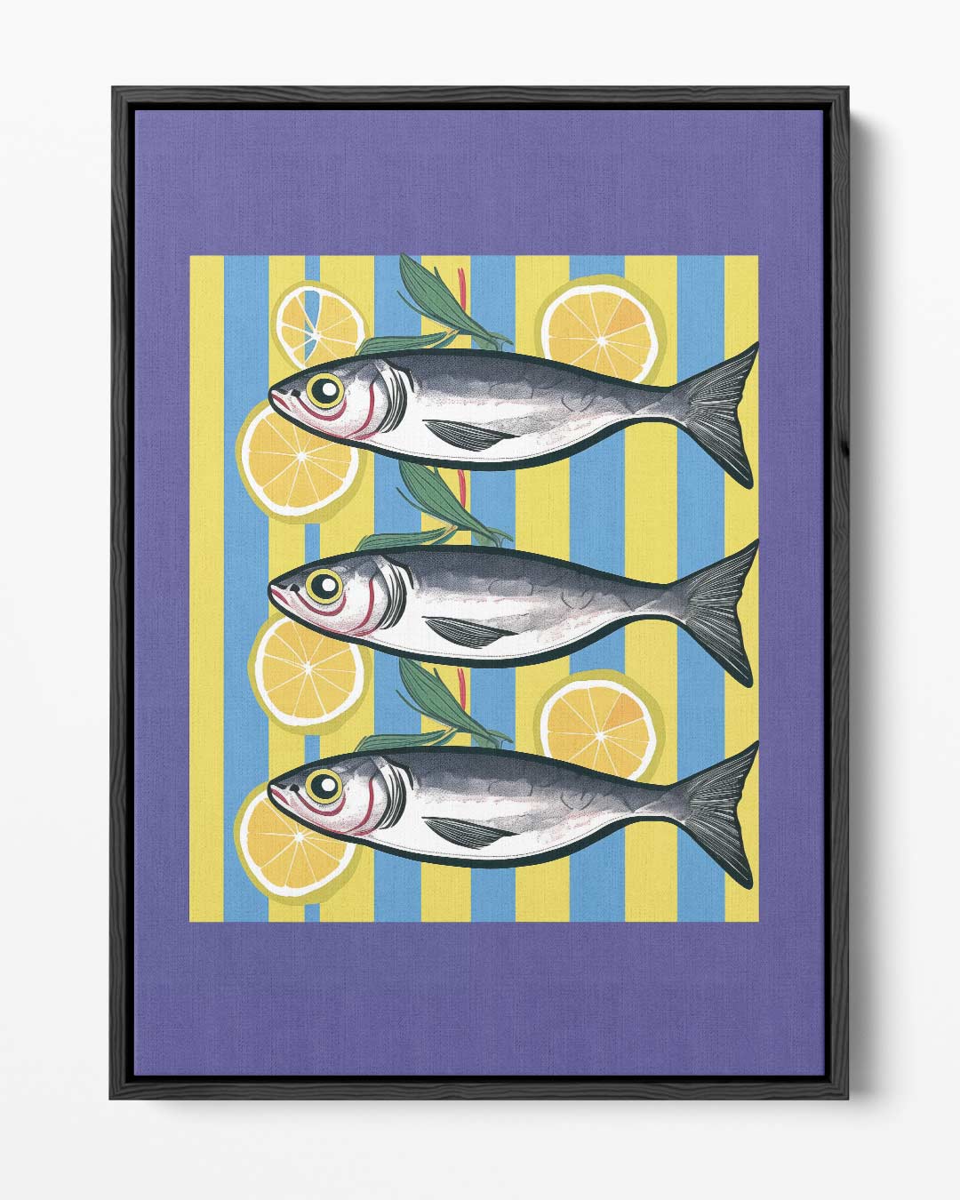 Zomerse Vischarmonie Kunstwerk-canvas-dibond-plexiglas-wanddecoratie-WallArtistic