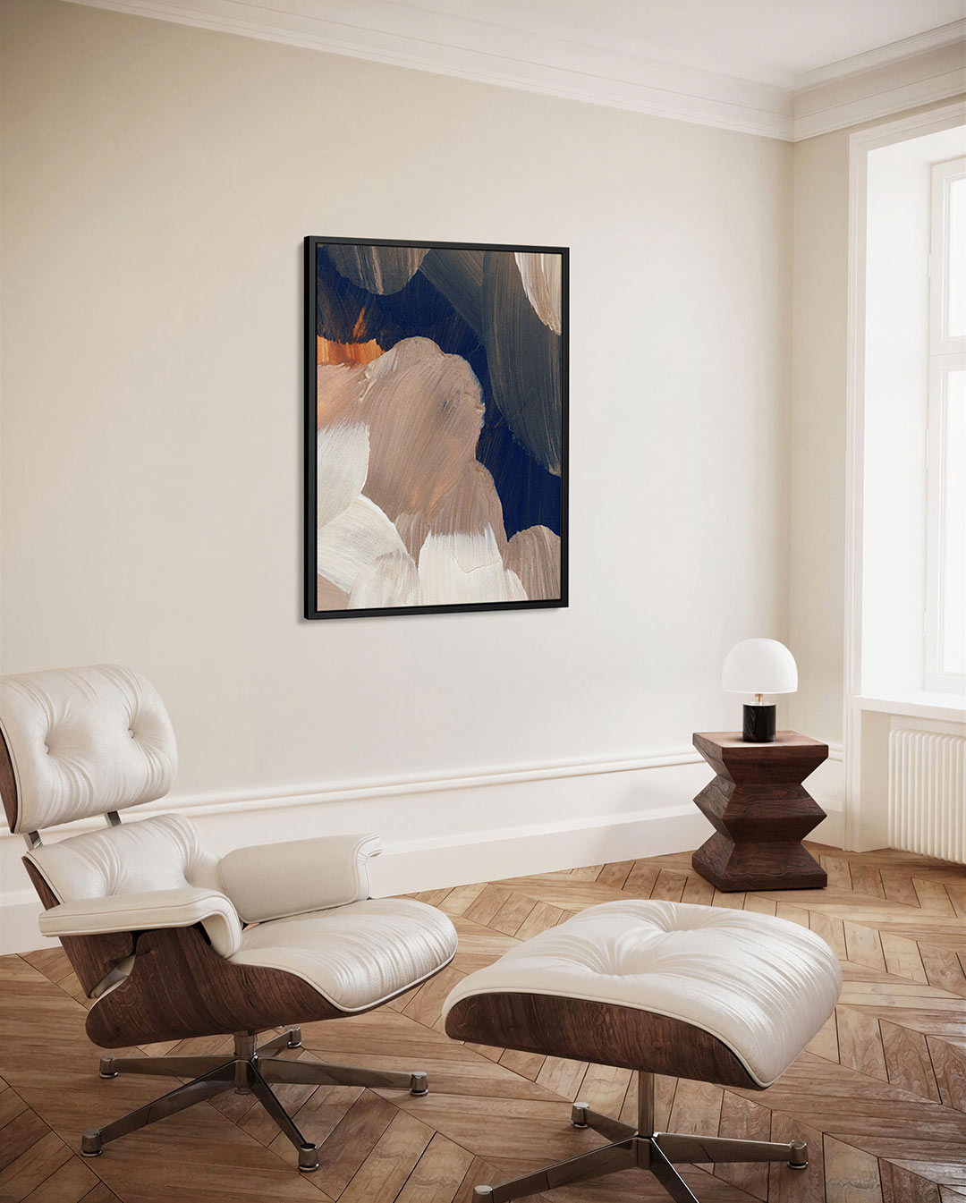 Dynamische kleurenmix Kunstwerk