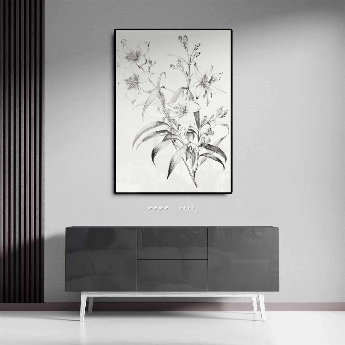 Elegante Bloemschildering Kunstwerk-canvas-dibond-plexiglas-wanddecoratie-WallArtistic