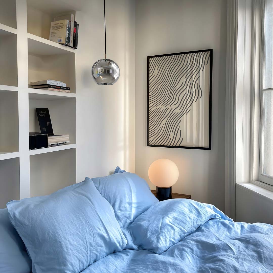 Golvende Lijnen Kunstposter-WallArtistic